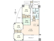 【千葉県/松戸市八ケ崎緑町】サンクタス新松戸ヴィレーヴ 間取り図