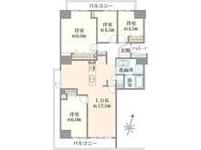 【千葉県/八千代市ゆりのき台】八千代ゆりのき台 プラザシティ 第3号棟 間取り図