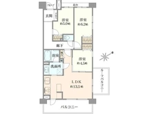 【千葉県/船橋市葛飾町】クレアシティ西船橋 間取り図