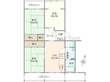 【千葉県/船橋市薬円台】薬円台グリーンハイツ 1棟 間取り図