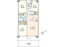 【千葉県/船橋市西船】ディアパーク西船橋 間取り図