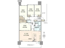 【千葉県/船橋市浜町】ワンダーベイシティSAZANサウスウイング 間取り図