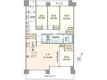 【千葉県/浦安市日の出】アールフォーラム新浦安 C棟 間取り図