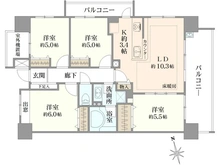 【千葉県/船橋市本町】クレアホームズ船橋本町ハイライズ 間取り図