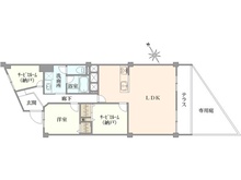 【千葉県/市川市原木】西船橋ハイリビング 間取り図