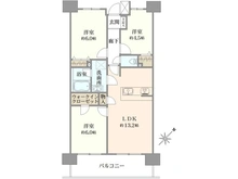 【千葉県/柏市あけぼの】ライオンズマンション柏第2 間取り図