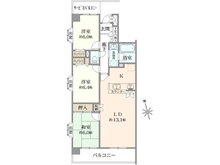 【千葉県/船橋市栄町】ダイアパレス・ライブシティ船橋 間取り図