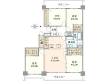 【千葉県/流山市向小金】南柏パークハウス A棟 間取り図