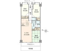 【千葉県/千葉市中央区鵜の森町】ダイアパレス蘇我 間取り図