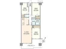 【千葉県/八千代市大和田新田】フラージュ八千代 間取り図
