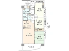 【千葉県/市川市新井】ドミール浦安弐番館 間取り図