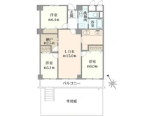 【千葉県/市川市市川南】市川第二ファミリーマンション 間取り図