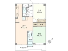 【千葉県/市川市塩浜】ハイタウン塩浜第弐 弐九号棟 間取り図