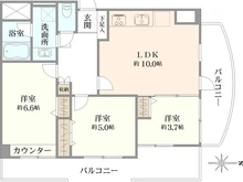 【東京都/墨田区江東橋】ルイシャトレ錦糸町 間取り図