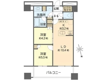 【東京都/港区浜松町】WORLD TOWER RESIDENCE 間取り図