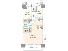 【東京都/江東区北砂】ティスタ西大島デルコート 間取り図