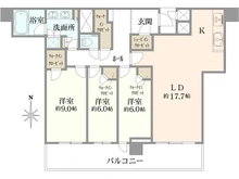 【東京都/中央区晴海】パークタワー晴海 間取り図