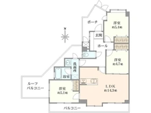 【東京都/江東区東砂】グランイーグル南砂町 間取り図