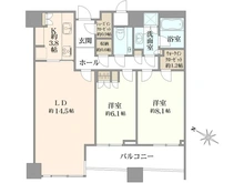 【東京都/港区赤坂】パークコート赤坂ザ・タワー 間取り図