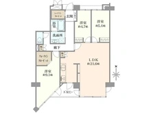 【千葉県/浦安市日の出】フォーラム海風の街 18号棟 間取り図