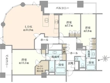 【東京都/中央区佃】スカイライトタワー 間取り図