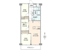【東京都/江東区東砂】東大島ハイライズ 間取り図