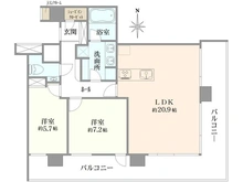 【東京都/中央区晴海】ザ・パークハウス晴海タワーズ ティアロレジデンス 間取り図