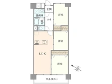 【東京都/江東区南砂】南砂町グリーンハイツ2号棟 間取り図
