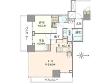 【東京都/中央区晴海】ザ パークハウス晴海タワーズクロノレジデンス 間取り図