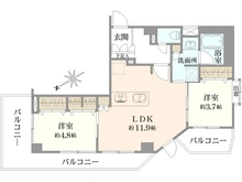 【東京都/渋谷区西原】ルセージュ初台 間取り図