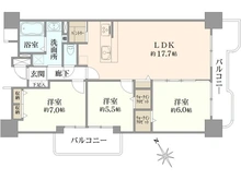 【東京都/江東区東砂】東砂三丁目ハイツ 2号棟 間取り図