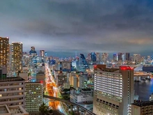 【東京都/港区港南】フェイバリッチタワー品川 眺望：スカイツリービュー※天候による（ズームあり）