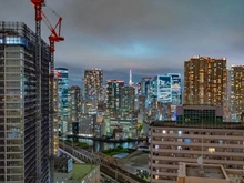 【東京都/港区港南】フェイバリッチタワー品川 眺望：東京タワービュー※天候による（ズームなし）