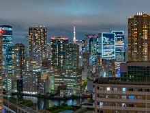 【東京都/港区港南】フェイバリッチタワー品川 眺望：東京タワービュー※天候による（ズームあり）