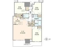 【千葉県/千葉市美浜区若葉】幕張ベイパーク　ライズゲートタワー 間取り図
