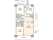 【東京都/江東区北砂】コスモ大島グランコート 間取り図