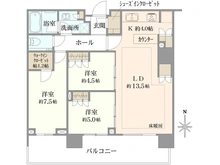 【東京都/中央区晴海】HARUMI FLAG SUN VILLAGE T棟 間取り図