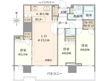 【東京都/中央区晴海】HARUMI FLAG SUN VILLAGE T棟 間取り図