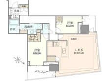 【東京都/中央区勝どき】パークタワー勝どきミッド 間取り図