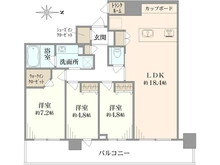 【東京都/中央区晴海】パークタワー晴海 間取り図