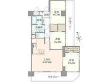 【東京都/江東区東砂】コスモ南砂町 間取り図