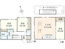 【東京都/小金井市本町】リムテラス武蔵小金井クレア 間取り図