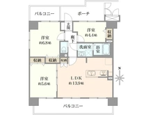 【千葉県/我孫子市本町】アル・カーザ我孫子 間取り図