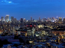 【東京都/港区白金】ザ・パークハウス白金二丁目タワー 眺望：リビングからの夜景
