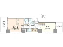 【東京都/港区海岸】ローレルタワー ルネ浜松町 間取り図