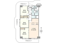 【東京都/江東区東陽】東陽町スカイハイツ 間取り図