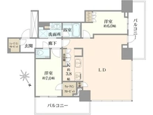 【東京都/江戸川区南小岩】プラウドタワー小岩フロント 間取り図