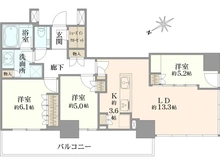 【東京都/江戸川区南小岩】プラウドタワー小岩フロント 間取り図