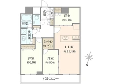 【神奈川県/川崎市幸区堀川町】ラゾーナ川崎レジデンス セントラルタワー 間取り図