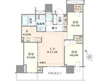 【東京都/江戸川区南小岩】プラウドタワー小岩フロント 間取り図